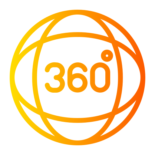 360 graden Generic gradient outline icoon
