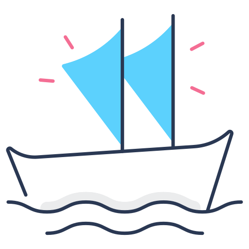 Sailboat Generic color lineal-color icon