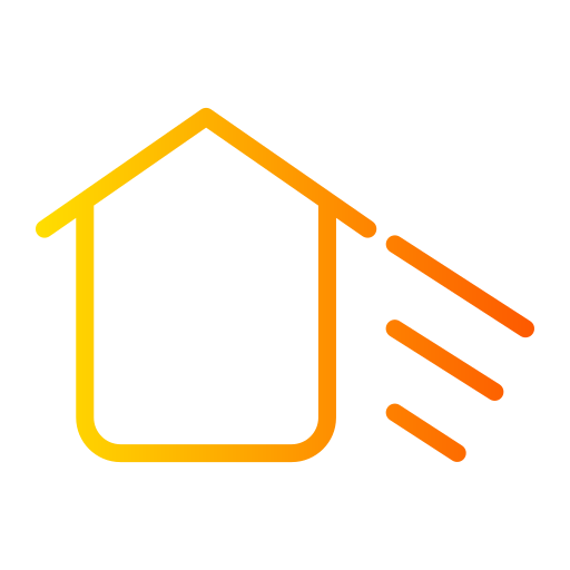 House shadow Generic gradient outline icon