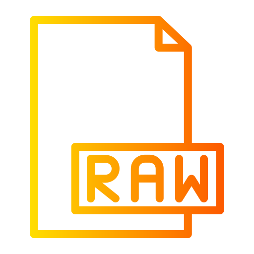 archivo raw Generic gradient outline icono