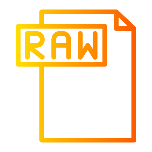 archivo raw Generic gradient outline icono