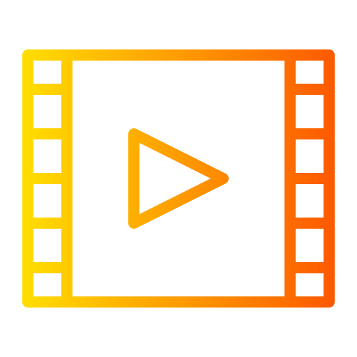 videoplayer Generic gradient outline icon