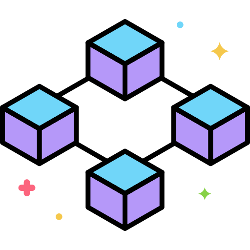blockchain Generic color lineal-color icon