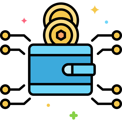 Криптовалютный кошелек Generic color lineal-color иконка