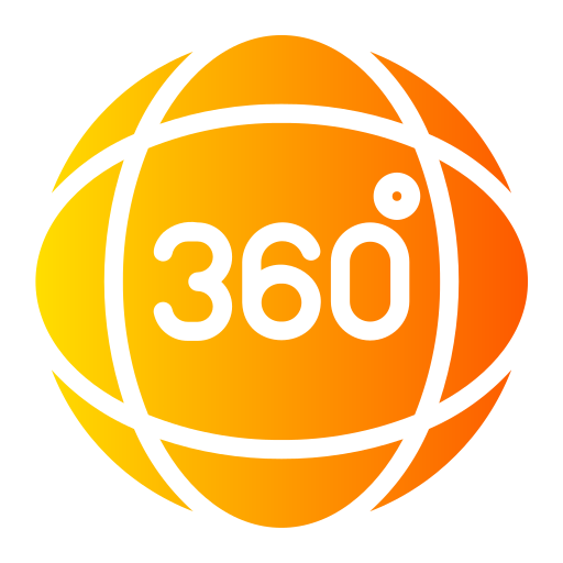 360 degrees Generic gradient fill icon