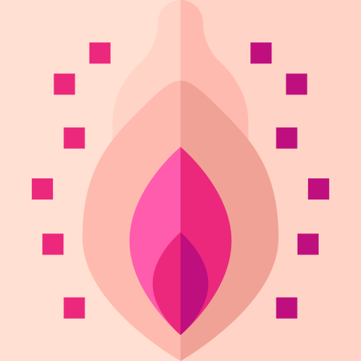 Vulval cancer Basic Straight Flat icon