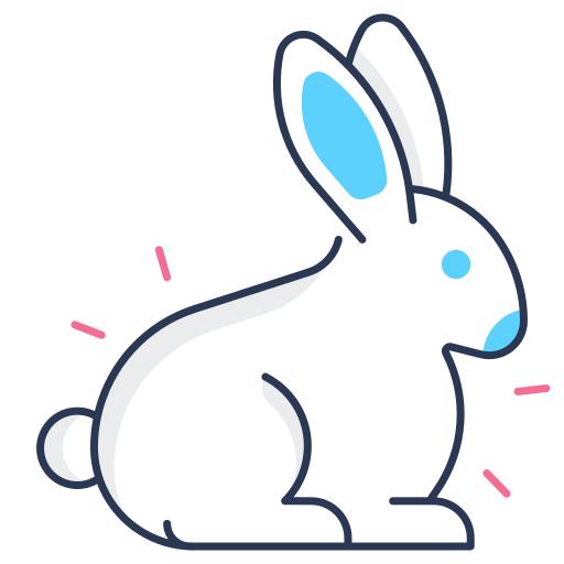 Кролик Generic color fill иконка