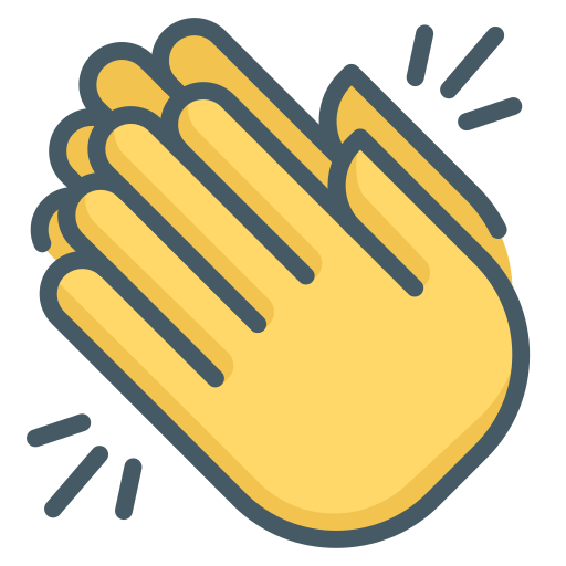 Clapping Generic color lineal-color icon