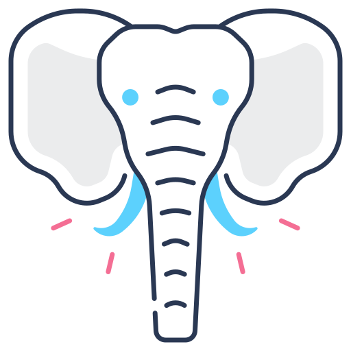 olifant Generic color lineal-color icoon