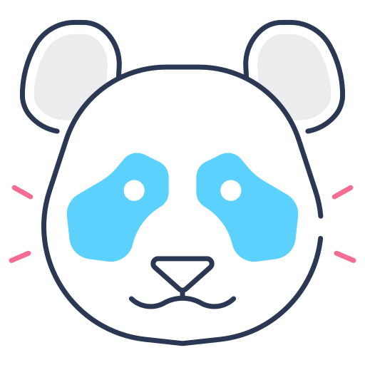 panda Generic color lineal-color icono