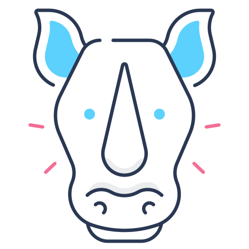 Rhino Generic color lineal-color icon