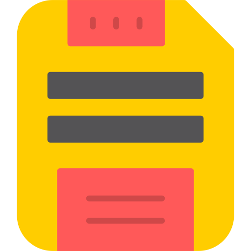 セーブデータ Generic color fill icon