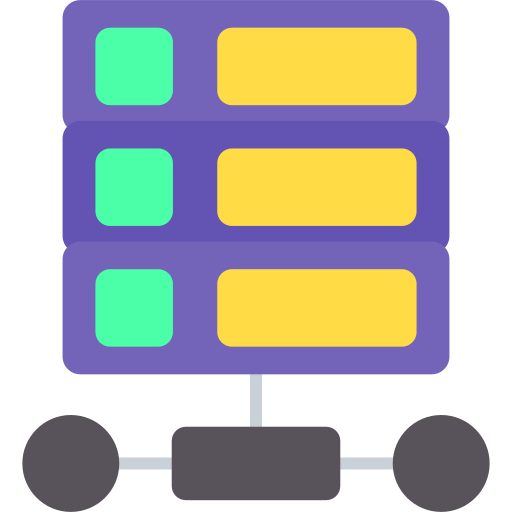データベース Generic color fill icon