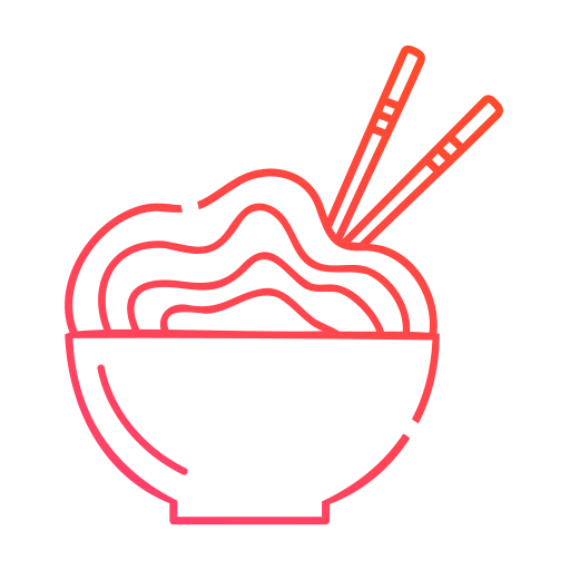 cuenco de fideos Generic gradient outline icono