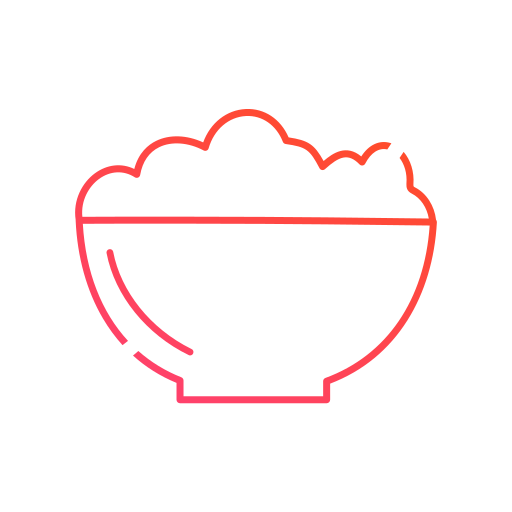 Rice bowl Generic gradient outline icon