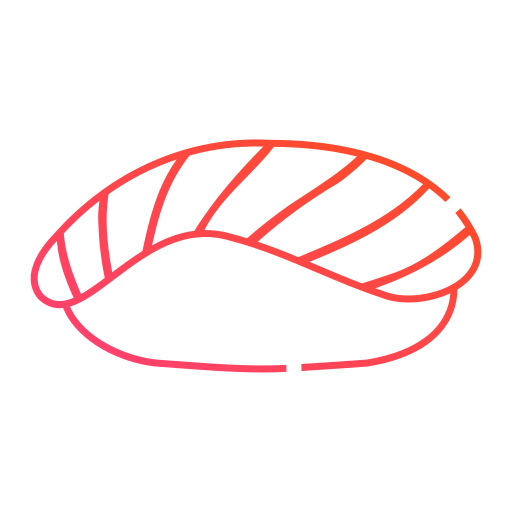 sushi Generic gradient outline ikona
