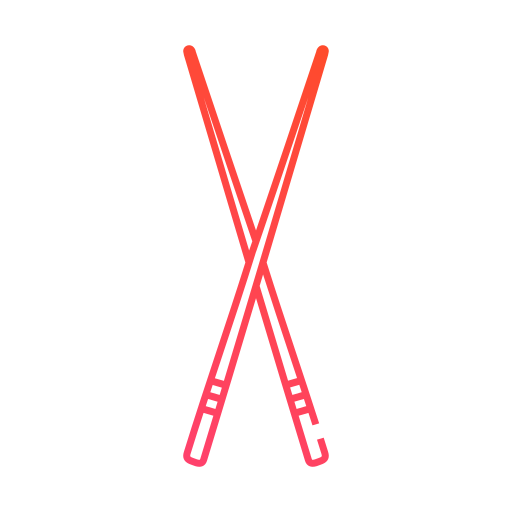 Chopsticks Generic gradient outline icon