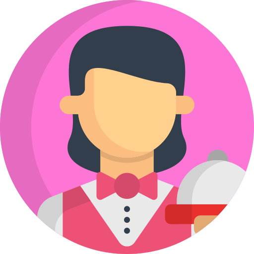 Waitress Generic color fill icon