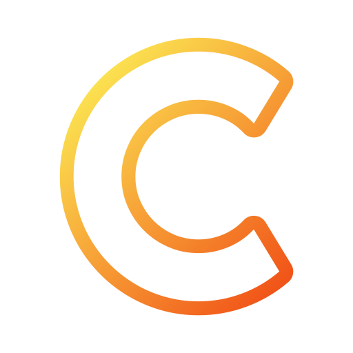 文字c Generic gradient outline icon
