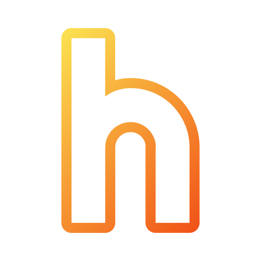文字h Generic gradient outline icon