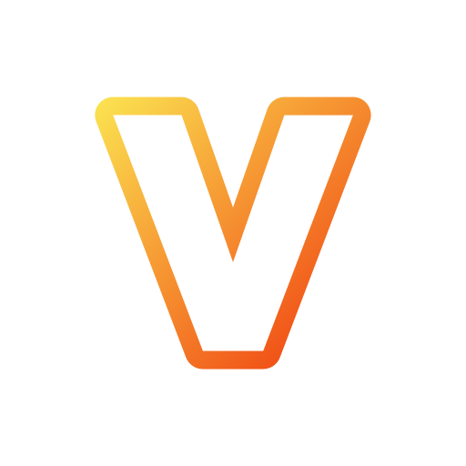 Letter V Generic gradient outline icon