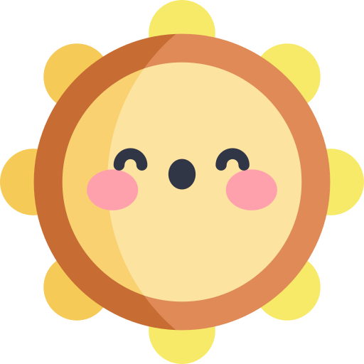 tambourin Kawaii Flat icon