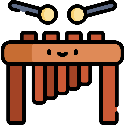 marimba Kawaii Lineal color icon