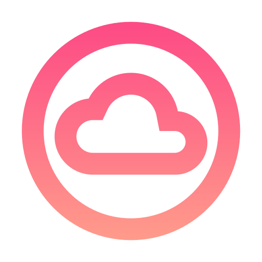 chmura Generic gradient outline ikona