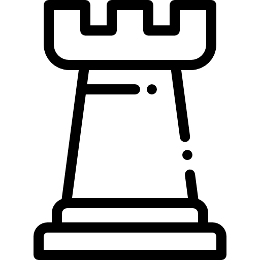 체스 Detailed Rounded Lineal icon