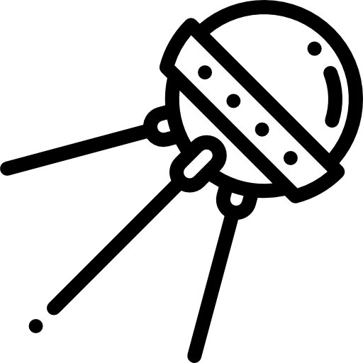 Спутник Detailed Rounded Lineal иконка