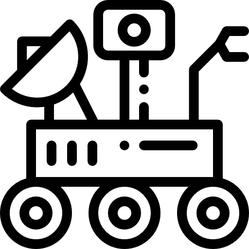 marsjański łazik Detailed Rounded Lineal ikona