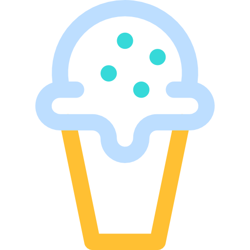 Dessert Basic Rounded Lineal Color icon