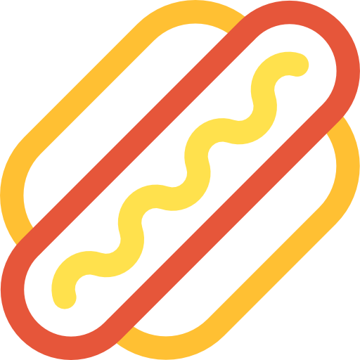 Śmieciowe jedzenie Basic Rounded Lineal Color ikona