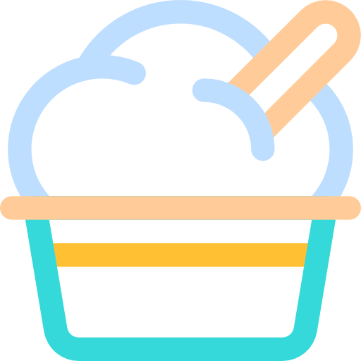 Dessert Basic Rounded Lineal Color icon