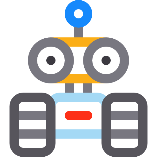 Robot Basic Rounded Lineal Color icon