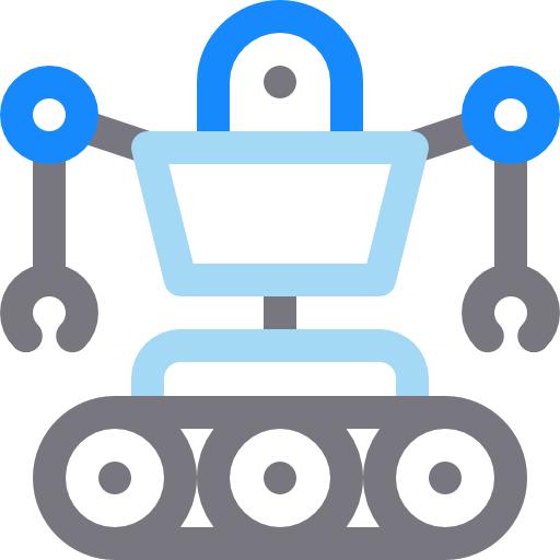 robot Basic Rounded Lineal Color icoon