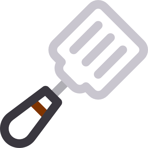 Spatula Basic Rounded Lineal Color icon