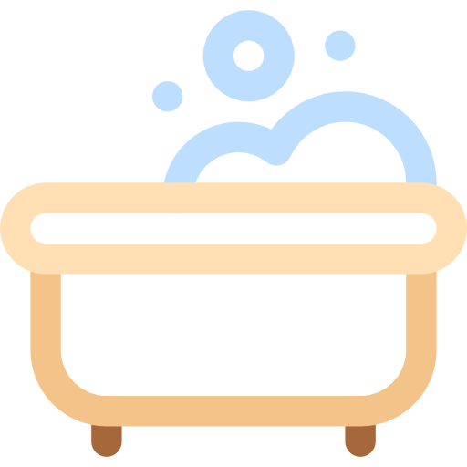 Bathtub Basic Rounded Lineal Color icon