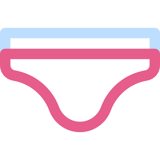 Panties Basic Rounded Lineal Color icon