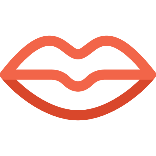 Lips Basic Rounded Lineal Color icon