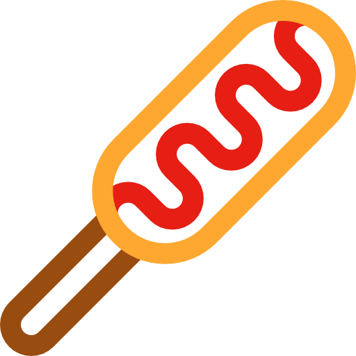 Hot dog Basic Rounded Lineal Color icon