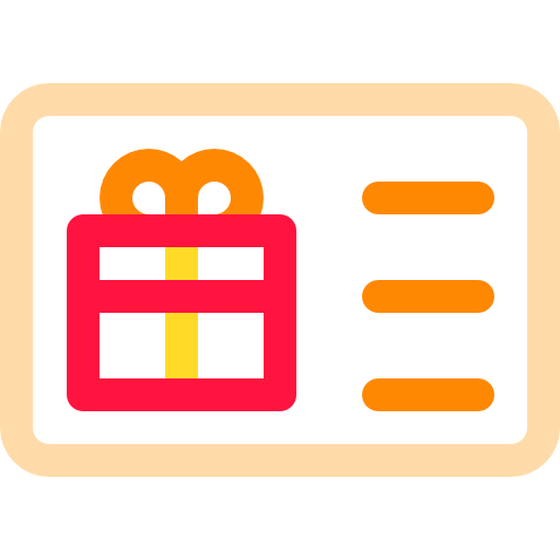 Gift card Basic Rounded Lineal Color icon