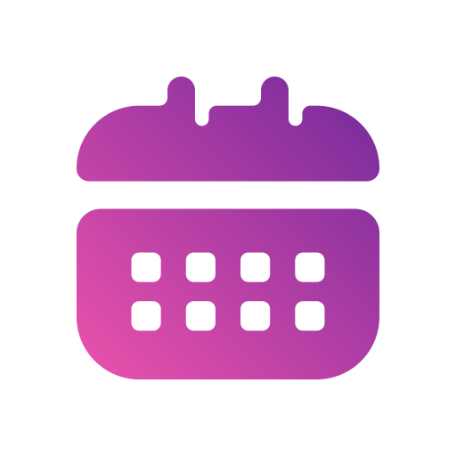 Calendar date Generic gradient fill icon