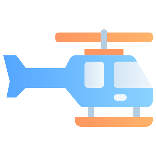 helikopter Generic gradient fill icoon