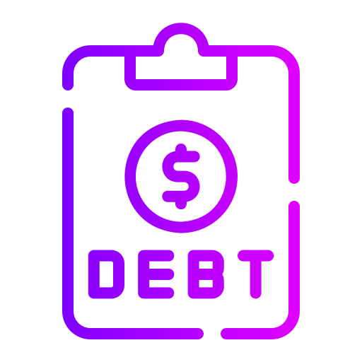 debito Generic gradient outline icona