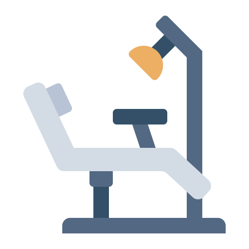 tandarts stoel Generic color fill icoon