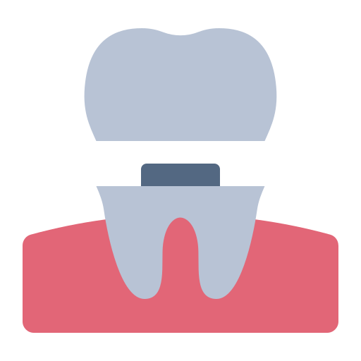 korona dentystyczna Generic color fill ikona