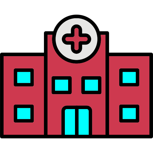 edificio ospedaliero Generic color lineal-color icona