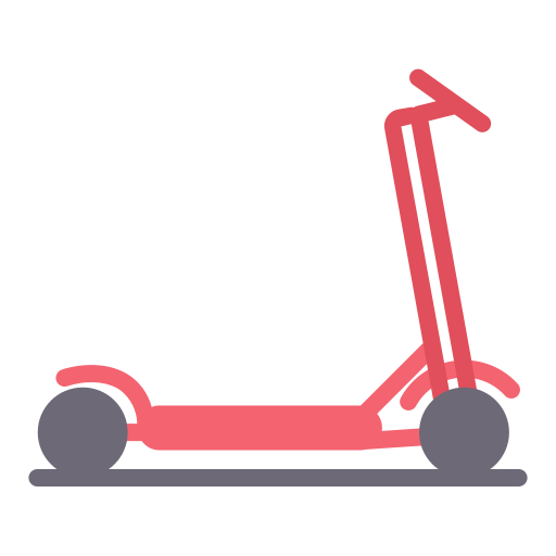 Kick Scooter Generic color fill icon