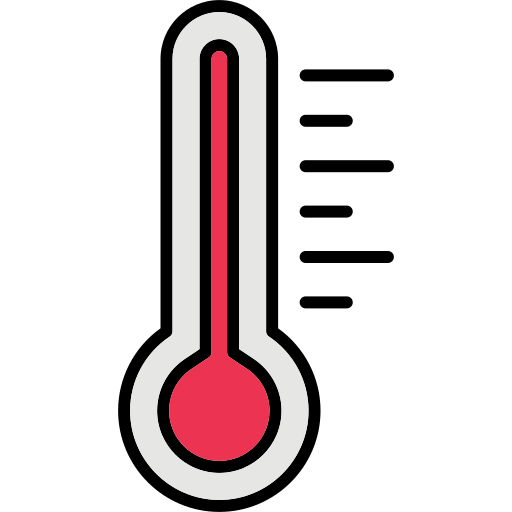 온도계 Generic color lineal-color icon